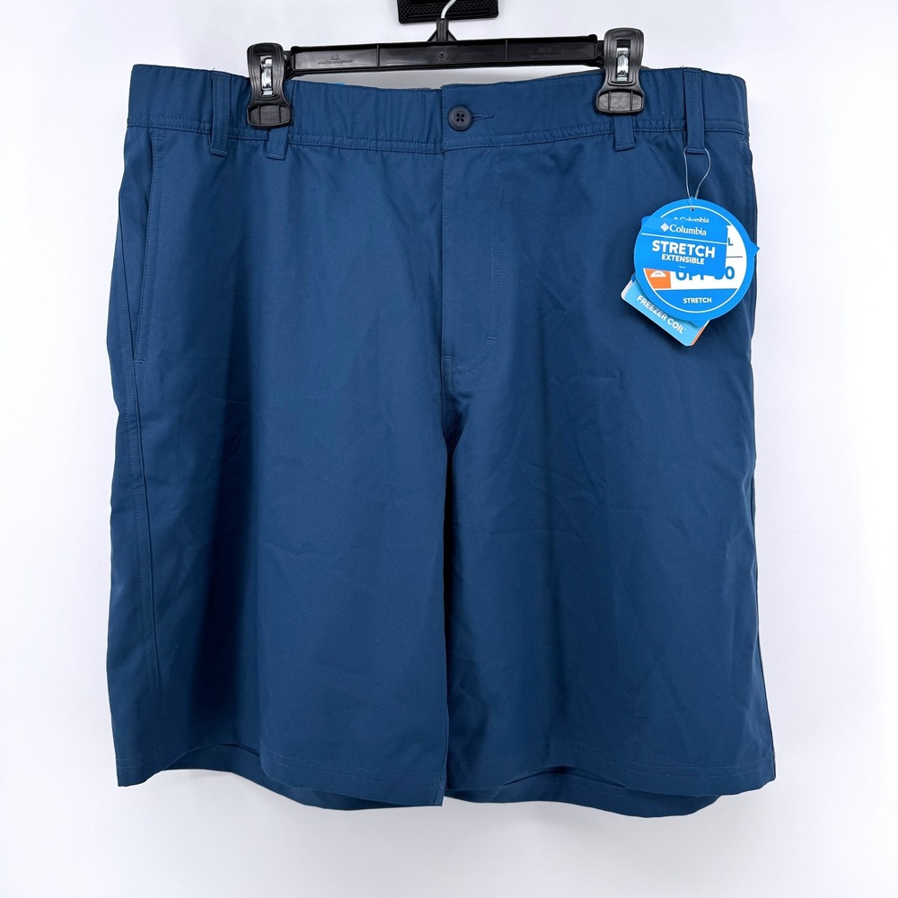 Columbia Cool Coil Flex Short Mens 40 Blue Freezer Coil UPF 50 AM0117